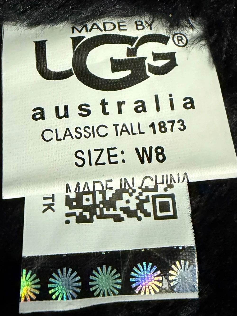 UGG Bailey Button Triplet II Tall Boots Black Suede Women’s Size 8